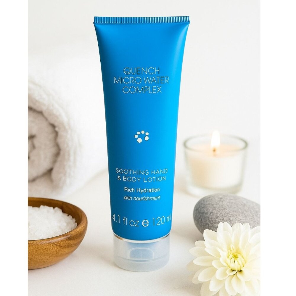 Quench Soothing Hand and Body Lotion Micro Water Complex Paraben Free USA Made